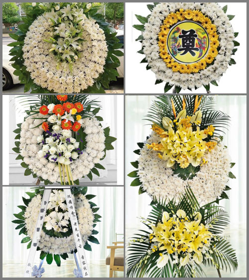 山西晋城泽州县晋庙铺镇后山尖村花圈速递